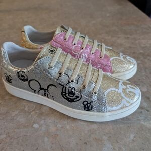 Master Of Arts Disney Pink Gold Glitter Mickey Mouse Kids Size 4 No Box